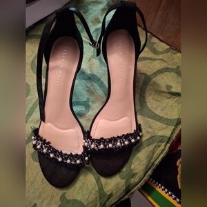 Kelly & Katie Black Cushoned Embellished Women's Shoes. Beautiful And Classy.